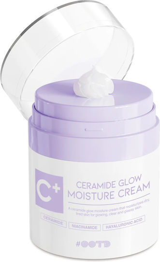 OOTD Ceramide Glow Cremă Hidratantă și Reconstrucție pentru Față cu Acid Hialuronic și Niacinamidă 50ml