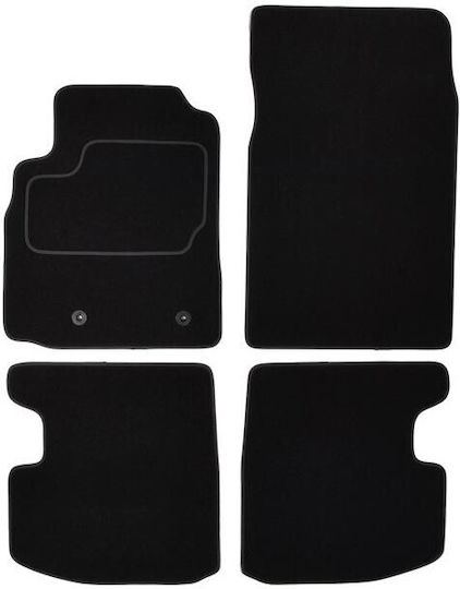Custopol Σετ Μαύρα Πατάκια Toyota Yaris I P1 – 4 Τεμ Toy375c