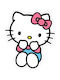 Sanrio Hello Kitty Friends Hello Kitty Сини Панталони Възглавница 36см