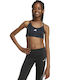 adidas Train Essentials Glam Print Bustieră pentru copii Negru