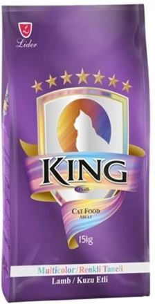 King Ξηρά Τροφή για Ενήλικες Γάτες με Αρνί / Ρύζι 15kg
