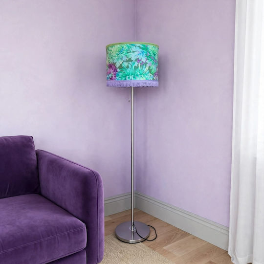 Oxygen Kaffe Fasset Floor Lamp with Socket for Bulb E27 Purple