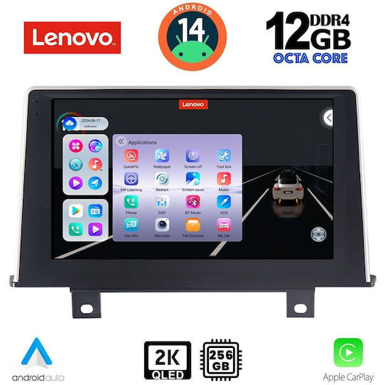 Lenovo Car Audio System for BMW Series 1 / X1 / X3 / X4 2011-2016 (Bluetooth/USB/WiFi/GPS/Apple-Carplay/Android-Auto) with Touch Screen 9"