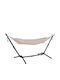 HomeMarkt Crave Single Hammock with Stand Gray 265x93cm