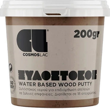 Cosmos Lac Wood Putty Water / Acrylic Dark Walnut 200gr