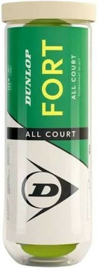Mπαλακια Tεννις Dunlop D Tb Fort All Court Ts 3 Pet 601605 Κίτρινο