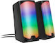 SpeedLink Tonos Компютърни тонколони 2.0 с RGB осветление и мощност 12W в Черен цвят