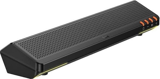 Hoco BS66 Ασύρματα Ηχεία Υπολογιστή 2.0 με Bluetooth και Ισχύ 6W σε Μαύρο Χρώμα