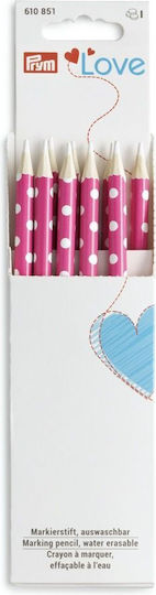 Prym Love 610851 Pink Tailoring Pencil Washable White Marking
