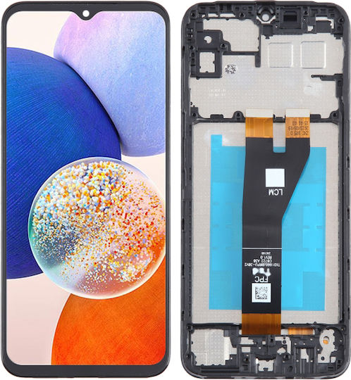 Screen with Touch Mechanism and Frame for Samsung Galaxy A14 5G (SM-A146P) (Black)
