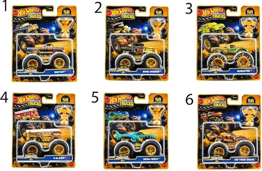 Hot Wheels Monster Car 1:64 Monster Truck For 6+ Years (Various Designs) 1pc
