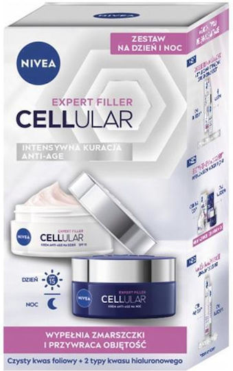 Nivea Expert Filler Cellular Σετ Περιποίησης για Αντιγήρανση & Ενυδάτωση 2τμχ