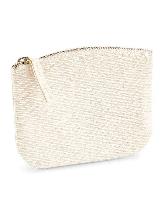 B&C Large Fabric Women's Wallet Classic White
