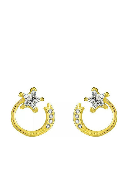 Jooliete Earrings made of Silver Gold Plated with Stones