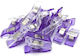 20 Cleme Din Plastic Mov Pentru Fixarea Materia...
