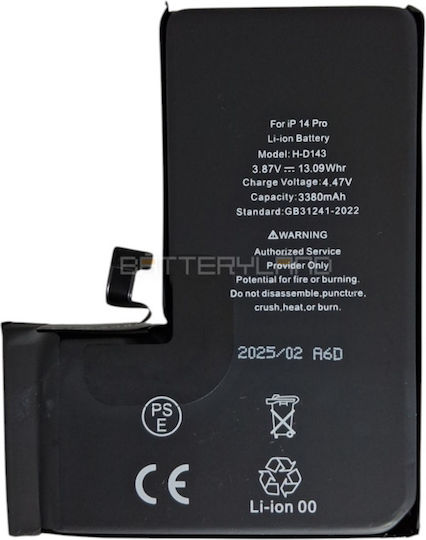 A2866 Battery Apple Iphone 14 Pro Phone 3.87v 3380mah