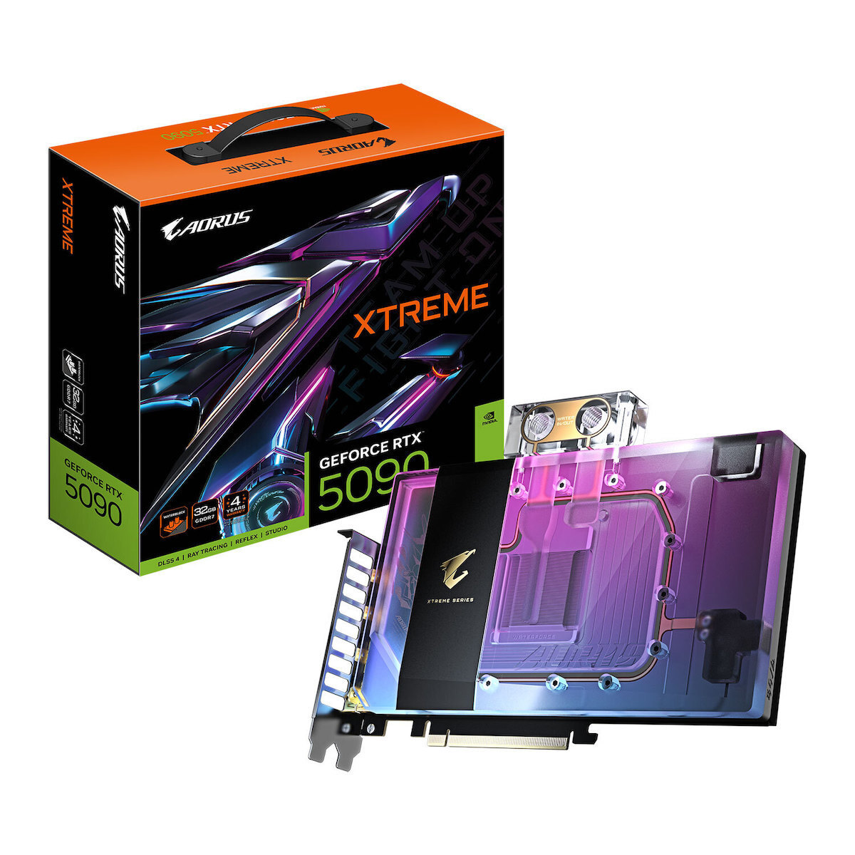Gigabyte GeForce RTX 5090 32GB GDDR7 Xtreme Waterforce WB Κάρτα Γραφικών