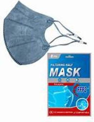 Rusbek Protective Mask Fabric FFP2 for Kids Gra...