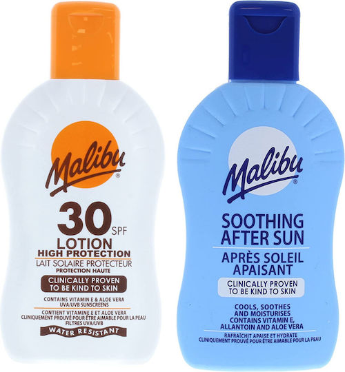 Malibu Spf30 Waterproof Balm 200ml + After Sun Balm 200ml
