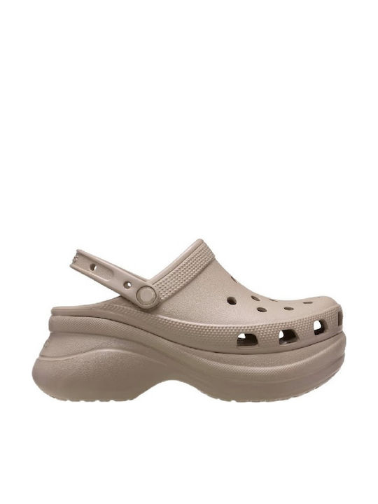 Crocs Bae Γυναικεία Σαμπό Καφέ