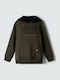 Kids Sweatshirt with Hood and Pockets Olive