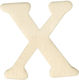 Wooden Latin Letters 4 Cm X