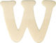 Wooden Latin Letters 4 Cm W