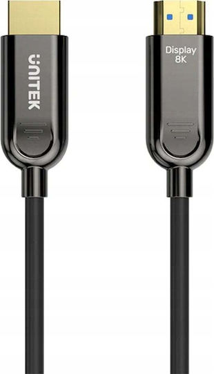 Unitek HDMI 2.1 Ultra High Speed 48Gbps 4K 120Hz HDR VRR Kabel HDMI-Stecker - HDMI-Stecker 100m Schwarz