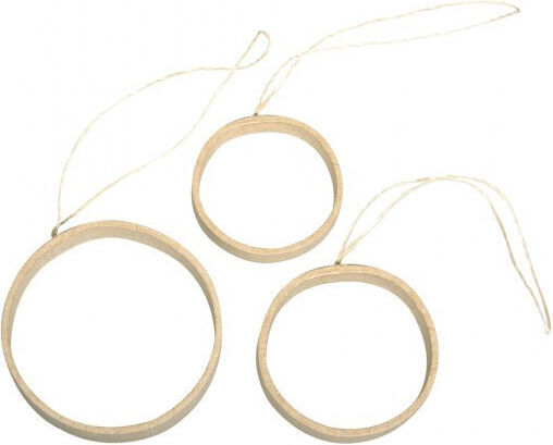 Papier-m Quilling Cercuri Agățătoare 5-7cm Lățime 1-1.5cm 3 Bucăți