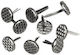 Set 50 Stück Doppelte Nägel Nägel 8mm Antik