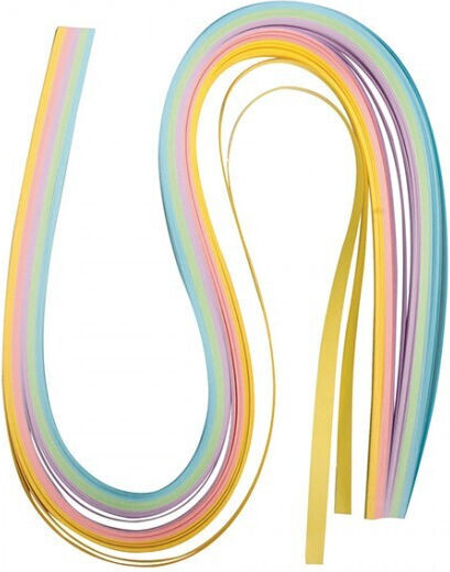 Paper Quilling Pastel 50x0.6cm 80 G/m2 Tab-Bag 100 Pieces