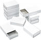 Set 12 Pieces White Matchboxes 5.3x3.6x1.5 Cm