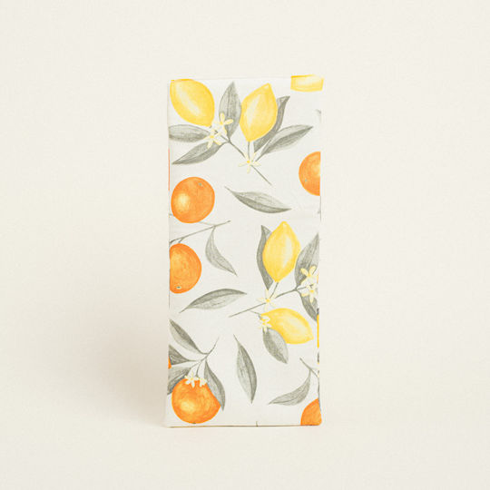Beauty Home Orange Lemon Fabric Easter Candle Case for Easter Orange 45x22cm