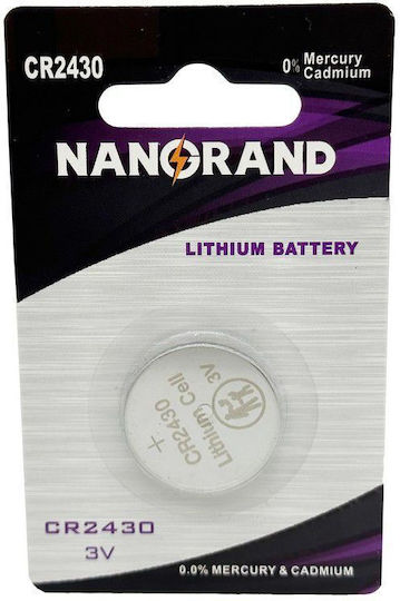 Nanorand Батерия Литий За часовници CR2430 3V 1бр