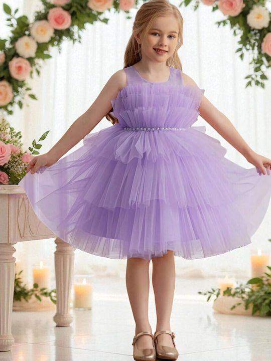 Kinderkleid Ärmellos Lilac