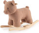 Bieco Fabric Rocking Toy Bear with Max Load Capacity 26kg Brown