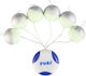 Φλοτεράκια Yuki Round Floating Beads Stopper Pfy-r07