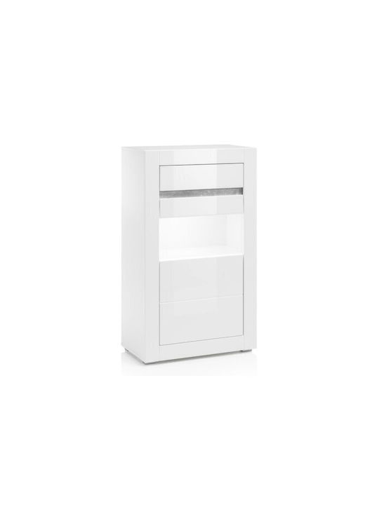 Sideboard Beldomo 108 made of Wood & Glass Whit...