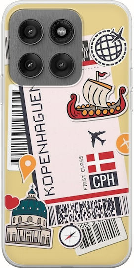 Ticket To Kopenhaugen Motorola Edge 60 Pro 5G Гъвкав TPU Прозрачен Силикон
