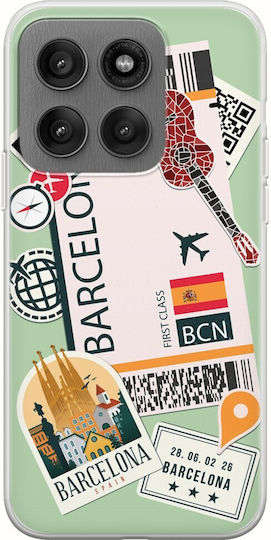 Ticket To Barcelona Motorola Edge 60 Pro 5G Гъвкав TPU Прозрачен Силикон