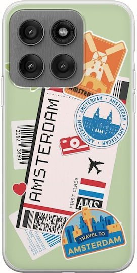 Ticket To Amsterdam Motorola Edge 60 Pro 5g Flexible Tpu Διάφανη Σιλικόνη
