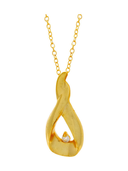 Bizoutaki from Gold Plated Silver with Zircon