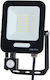 Eurolamp Waterproof LED Flood Light 30W Natural White 4000K With Motion Sensor IP54