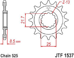 Γραναζι Εμπρος 1537.14/2137 14 18nc Kawasaki Z1000 14δ Pbr Γραναζι Εμπρος 1537.14/2137 14 18nc Kawasaki Z1000 14δ Pbr