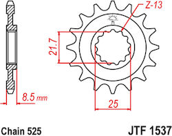Γραναζι Εμπρος 1537.15 2137 15 18nc Kawasaki Z1000 15δ Pbr Γραναζι Εμπρος 1537.15 2137 15 18nc Kawasaki Z1000 15δ Pbr