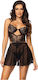 Beauty Night Dark Mirage Schwarzes Chemise