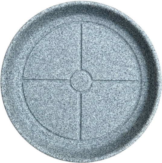 Ceramart Plate Pot Old Grey Stone 44x44cm P20GRAY