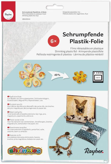 Rayher Selbstklebende Etikettenrollen 262x202mm 6Stück