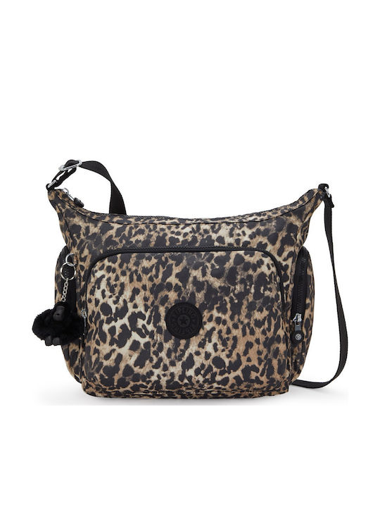 Kipling Gabb Γυναικεία Τσάντα Ώμου Καφέ