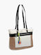 Damentasche Schulter Beige